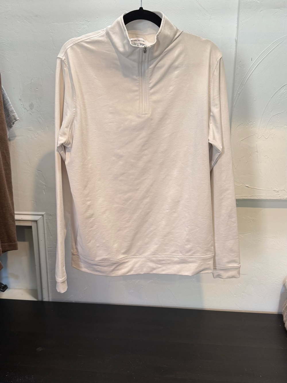 Peter Millar White Floral Quarter-Zip - Medium